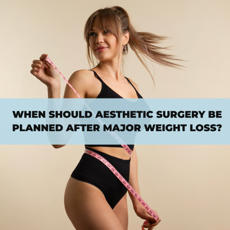 When Should Aesthetic Surgery Be Planned After Major Weight Loss
