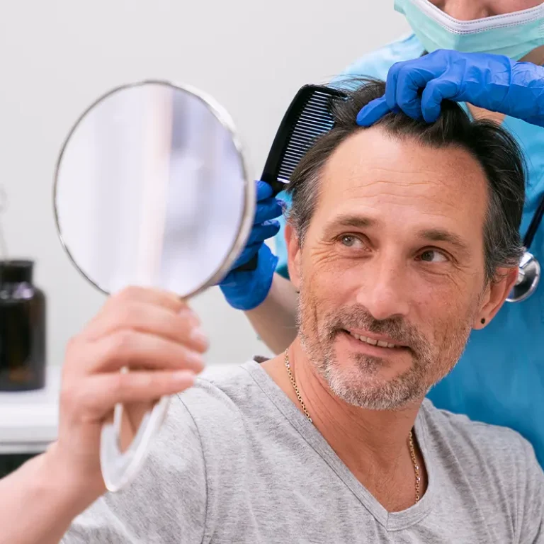 Sapphire Percutaneous Method procedure in Turkey showing expert surgeons performing minimally invasive hair transplantation with precision.